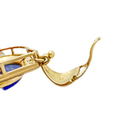 18ct Yellow Gold Lapis Lazuli & Diamond Pendant