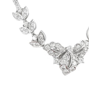 14ct White Gold Diamond Necklet