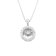 10ct Dancing Pendant, 0.36 Carat TW of Diamonds