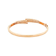 14ct Bypass Diamond Bangle