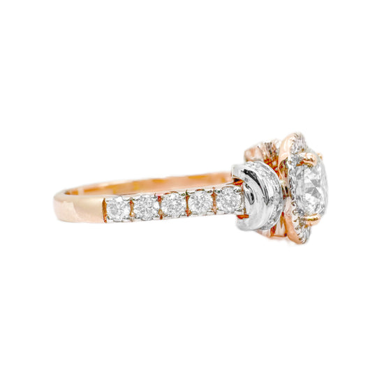 14ct Rose Gold Diamond Ring 