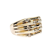 10ct Yellow Gold Diamond Ring