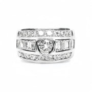 18ct White Gold Diamond Dress Ring