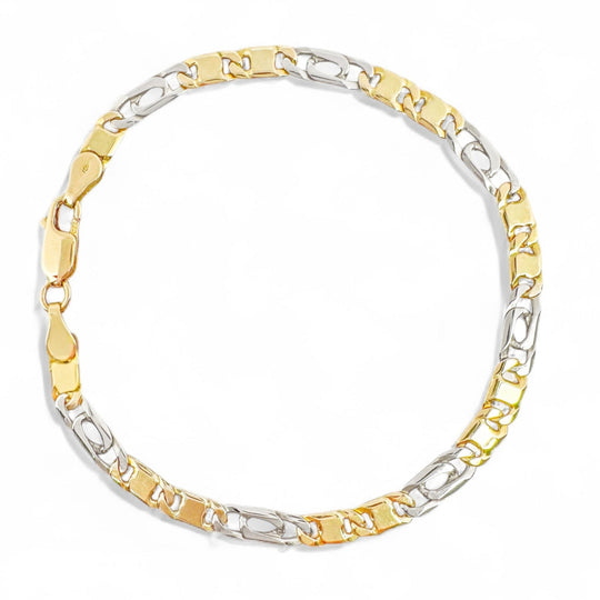 18ct Yellow & White Gold Bracelet