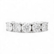 18ct White Gold Diamond Band 