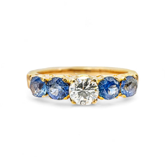 18ct Sapphire & Diamond Ring