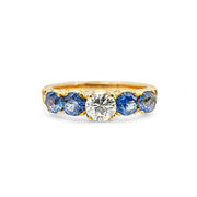 18ct Sapphire & Diamond Ring