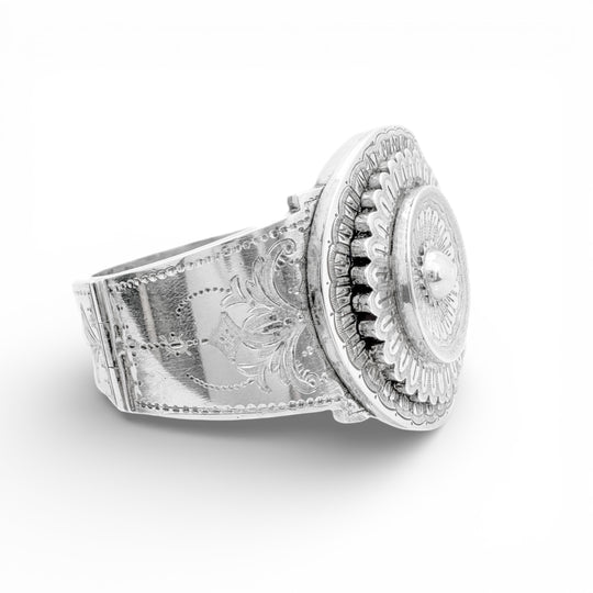 Sterling Silver Antique Victorian Cuff Bangle