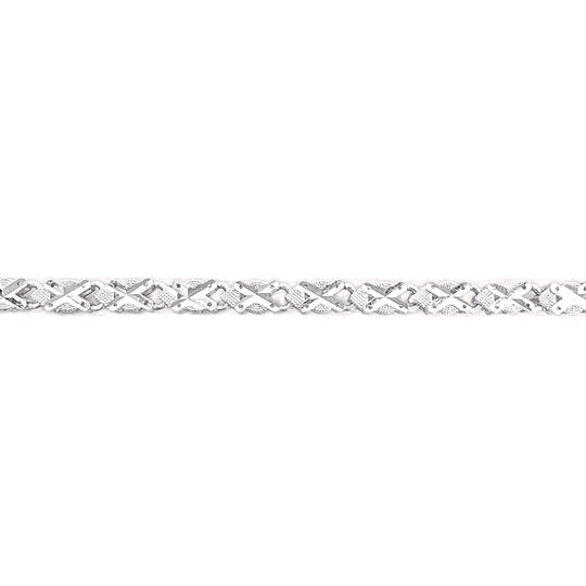 Sterling Silver Patterned Bracelet 