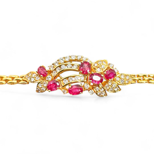 20ct Ruby & Diamond Bracelet