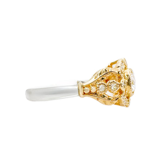 14ct Vintage Diamond Ring