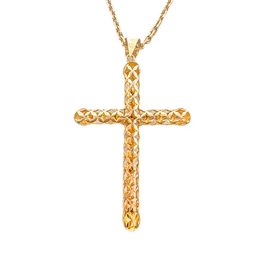 14ct Yellow Gold Cross Pendant