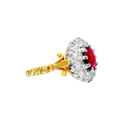 18ct Ruby & Diamond Ring