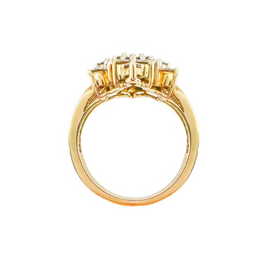 9ct Diamond Star Cluster Ring
