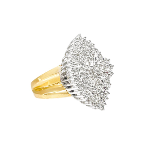 9ct Diamond Cluster Dress Ring