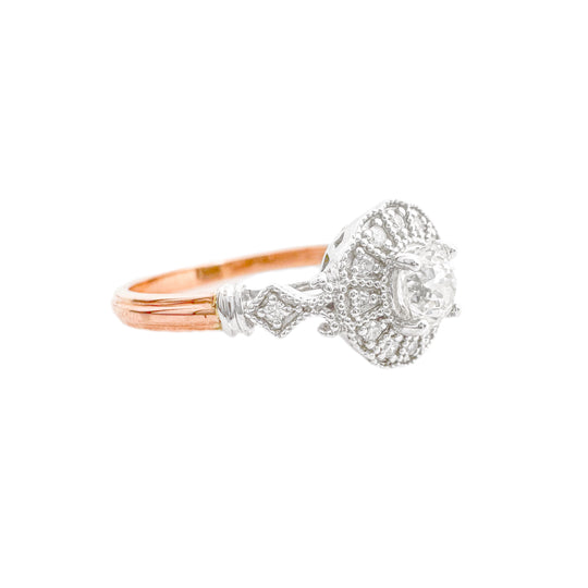 14ct Rose Gold Diamond Ring