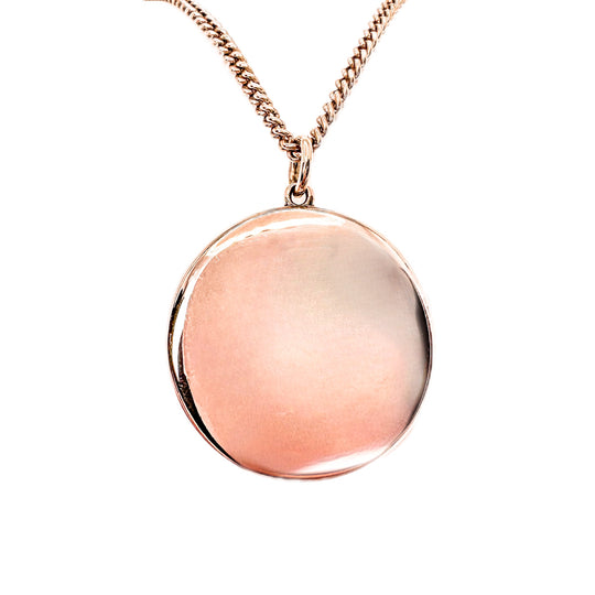 9ct Rose Gold Engraved Victorian Locket