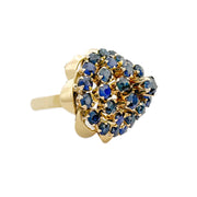 18ct Yellow Gold Sapphire Dome Ring 