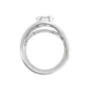 18ct White Gold Diamond & Black Diamond Ring