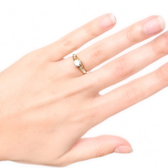 18ct, 0.80cts Diamond Solitaire Ring