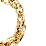 18ct Yellow Gold Textured Link Bracelet