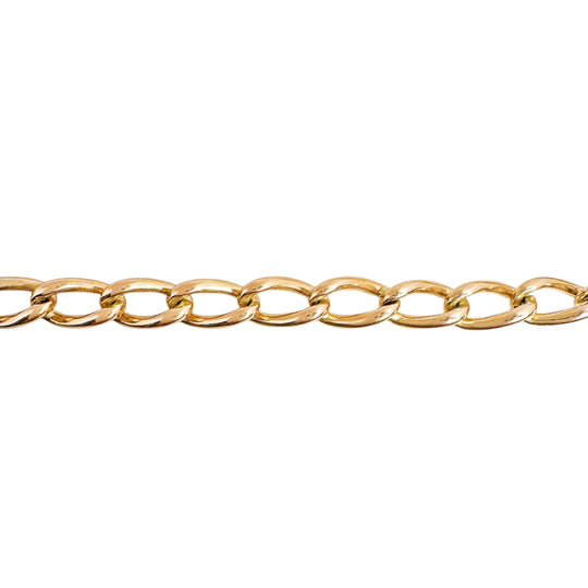  9ct Rose Gold Fob Curb T-Bar Chain