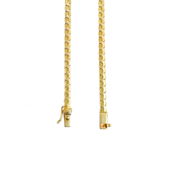 14ct Yellow & White Gold Diamond Necklet