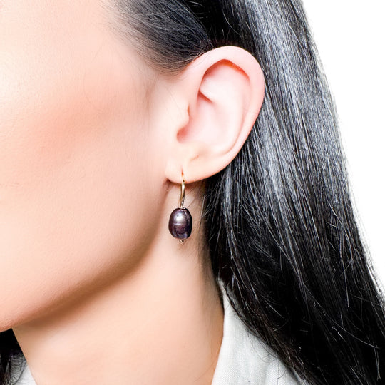 14ct Pearl Drop Earrings 