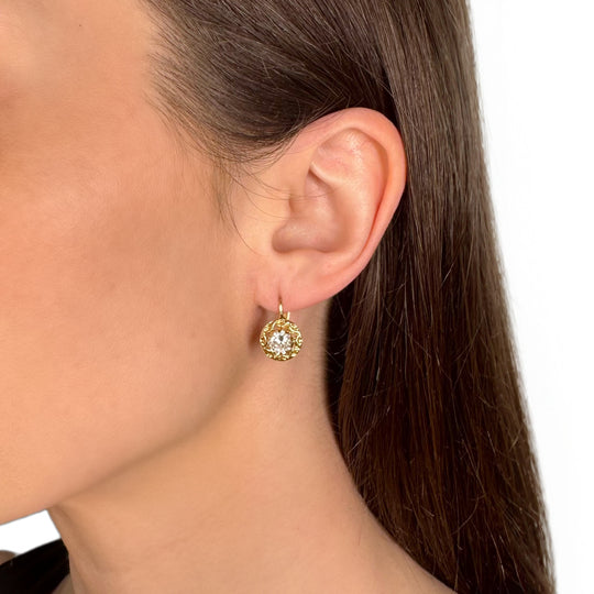 18ct Yellow Gold Drop Earrings