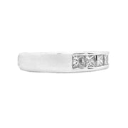 Platinum Princess Cut Diamond Band 