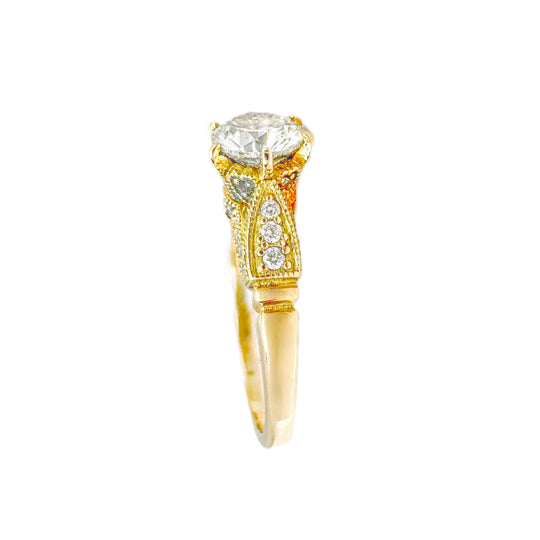 18ct, 0.80cts Diamond Solitaire Ring