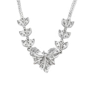 14ct White Gold Diamond Necklet
