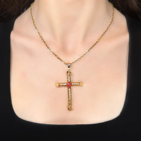 14ct Yellow Gold Cross Pendant