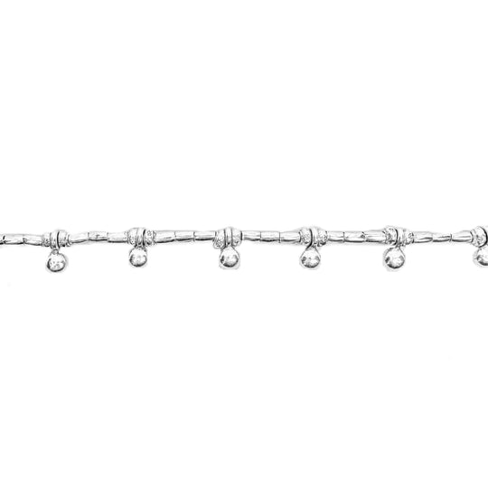 Sterling Silver Beaded Neckalce