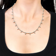 Sterling Silver Beaded Neckalce