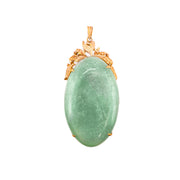 18ct Yellow Gold Jade Pendant