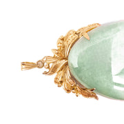 18ct Yellow Gold Jade Pendant