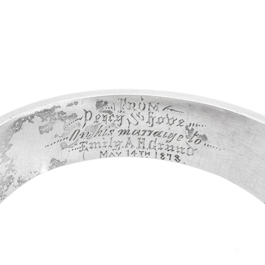 Sterling Silver Antique Victorian Cuff Bangle