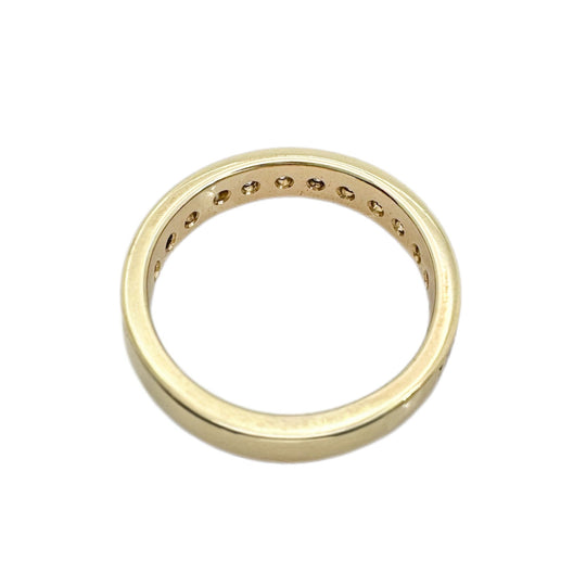 18ct Yellow Gold Diamond Band, 0.60cts