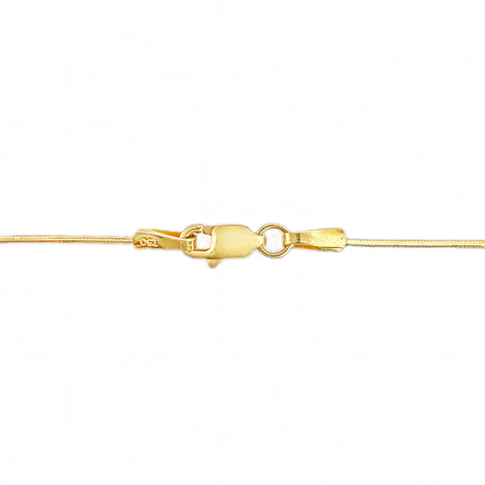 18ct Yellow Gold Aquamarine Pendant & Chain