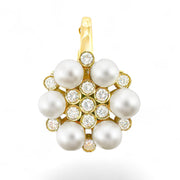 14ct Pearl & Diamond Pendant