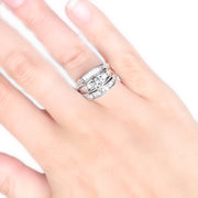 18ct White Gold Baguette Diamond Ring