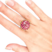 18ct Ruby & Diamond Vintage Ring