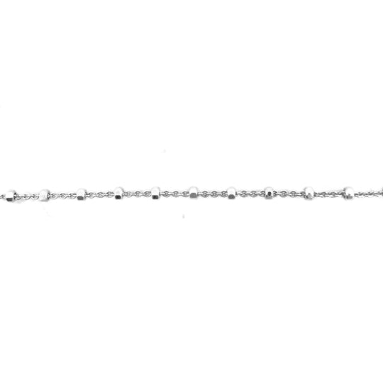 18ct White Gold Diamond Cross & Chain