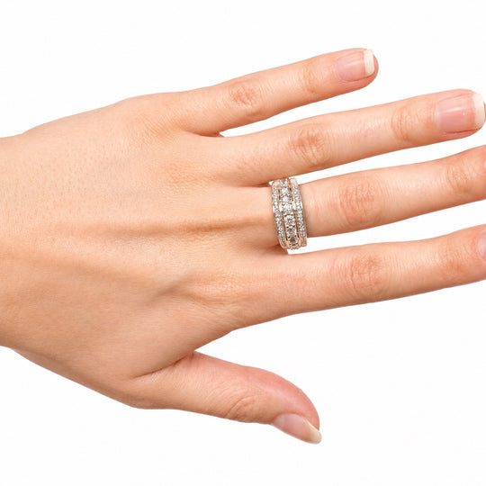  10ct Yellow Gold Diamond Cluster Ring 