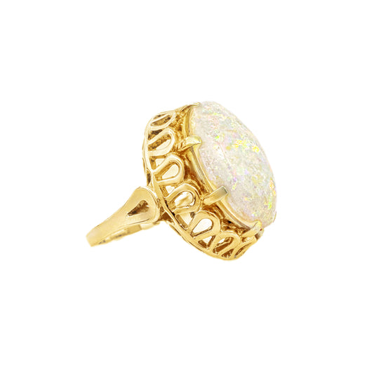 9ct Yellow Gold, 7.50ct Opal Ring