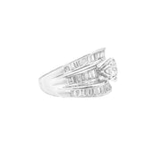 18ct White Gold Baguette Diamond Ring