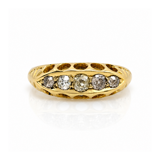 18ct Yellow Gold Diamond Ring