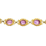 14ct Vintage Amethyst Bracelet