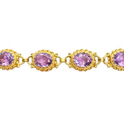 14ct Vintage Amethyst Bracelet